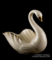 Ceramic swan