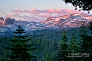 Alpenglow on Desolation Wilderness area