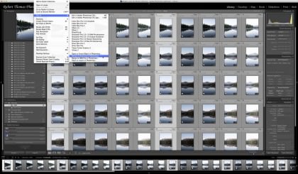 Lightroom's "Merge to Panorama in Photoshop" option